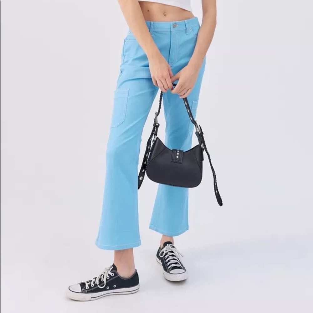BDG Twill Contrast Stitch Flare Pants